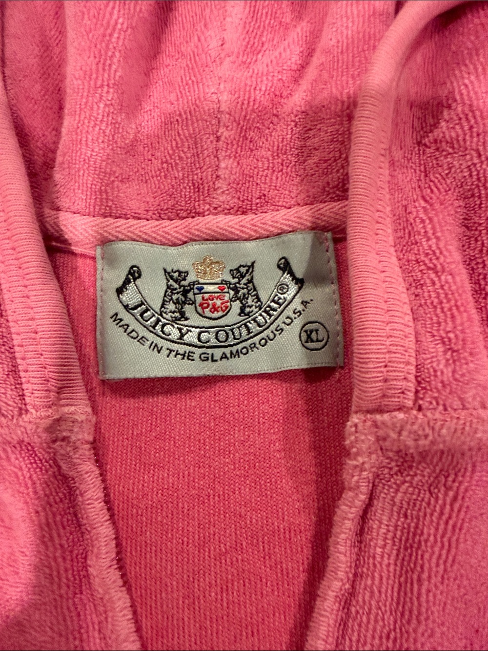 Juicy Couture Pink Hooded Zip-Up - Picture 2 of 6